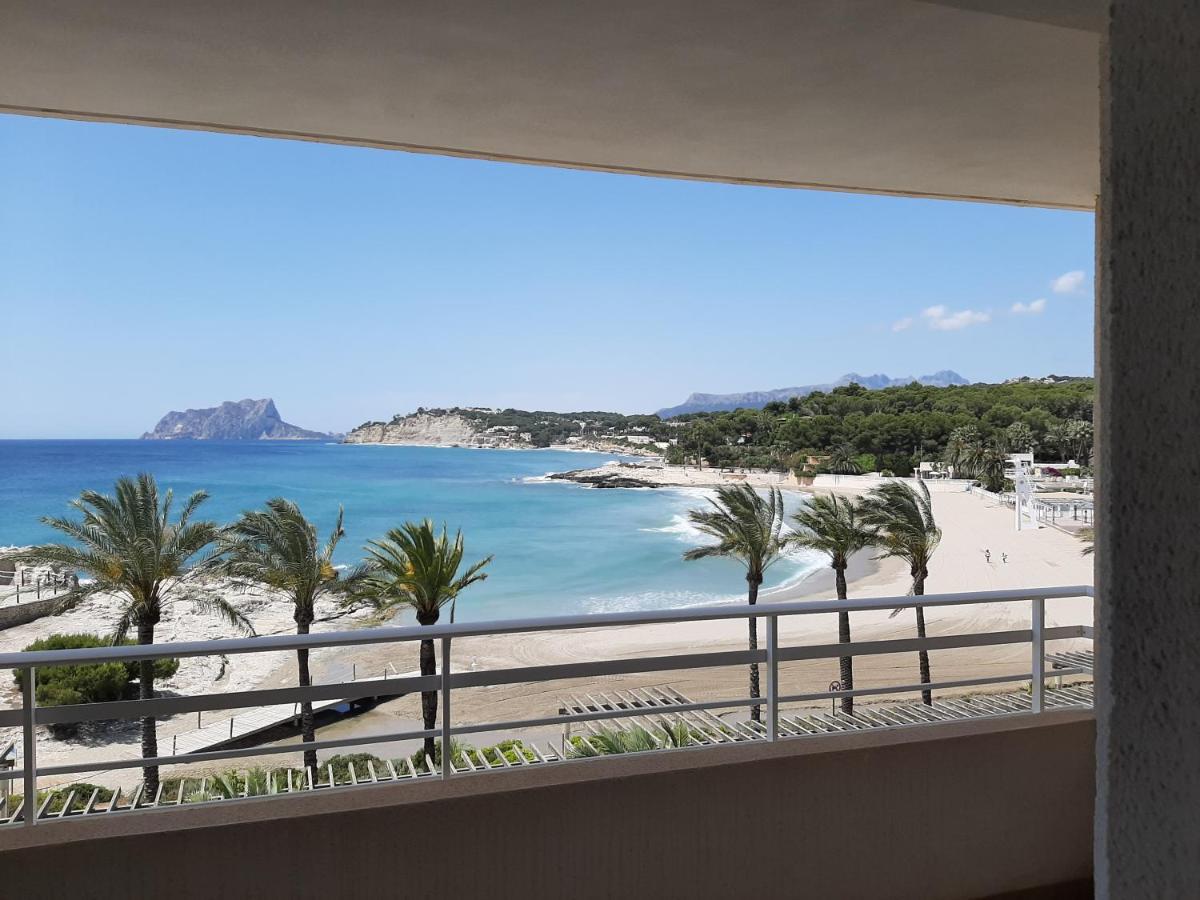 Ver el mar desde la habitación Moraira Exterior foto