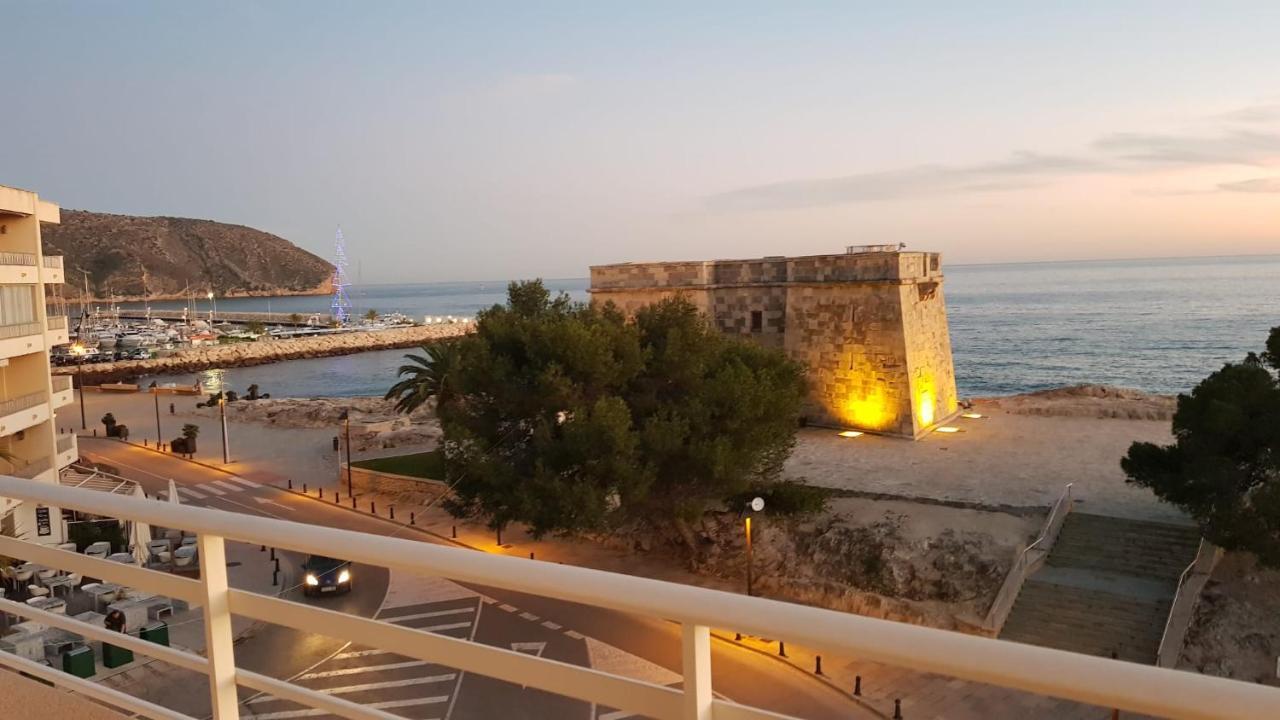 Ver el mar desde la habitación Moraira Exterior foto