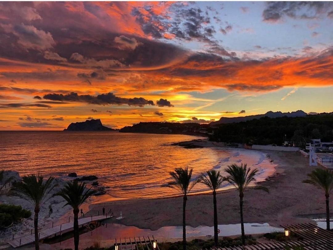 Ver el mar desde la habitación Moraira Exterior foto