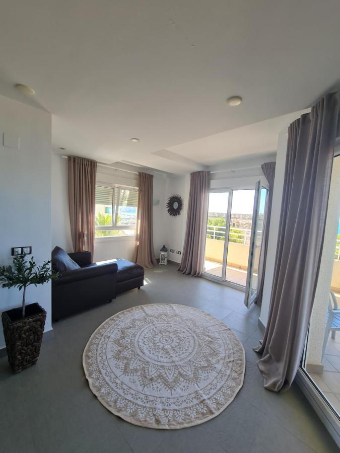 Ver el mar desde la habitación Moraira Exterior foto